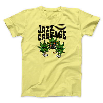 Jazz Cabbage Funny Men/Unisex T-Shirt Maize Yellow | Funny Shirt from Famous In Real Life