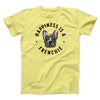Happiness Is A Frenchie Men/Unisex T-Shirt Maize Yellow | Funny Shirt from Famous In Real Life