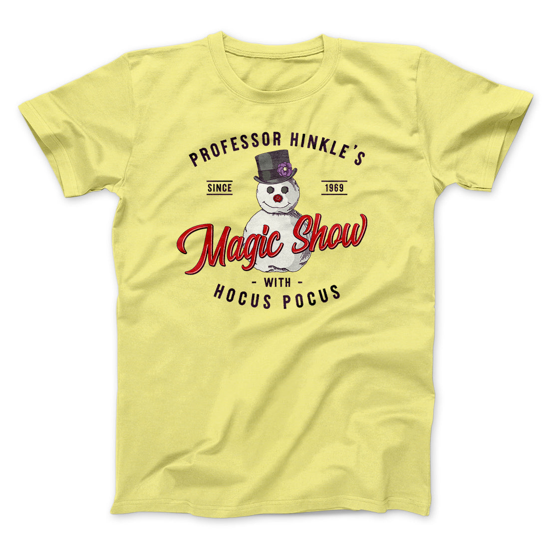 Professor Hinkle's Magic Show Funny Movie Men/Unisex T-Shirt Maize Yellow | Funny Shirt from Famous In Real Life