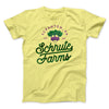 Schrute Farms Men/Unisex T-Shirt Maize Yellow | Funny Shirt from Famous In Real Life