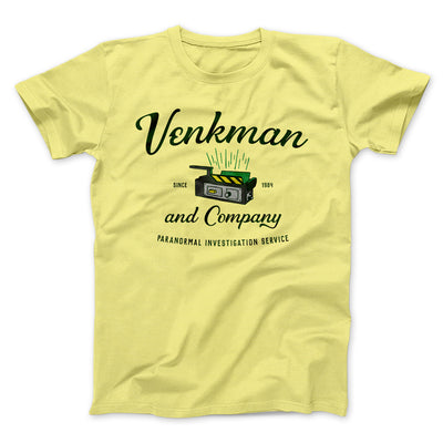 Venkman and Company Funny Movie Men/Unisex T-Shirt Maize Yellow | Funny Shirt from Famous In Real Life