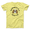 Happiness Is A Shih Tzu Men/Unisex T-Shirt Maize Yellow | Funny Shirt from Famous In Real Life