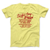 Surfer Boy Pizza Men/Unisex T-Shirt Yellow | Funny Shirt from Famous In Real Life