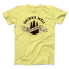 Drinks Well with Others Men/Unisex T-Shirt Maize Yellow | Funny Shirt from Famous In Real Life