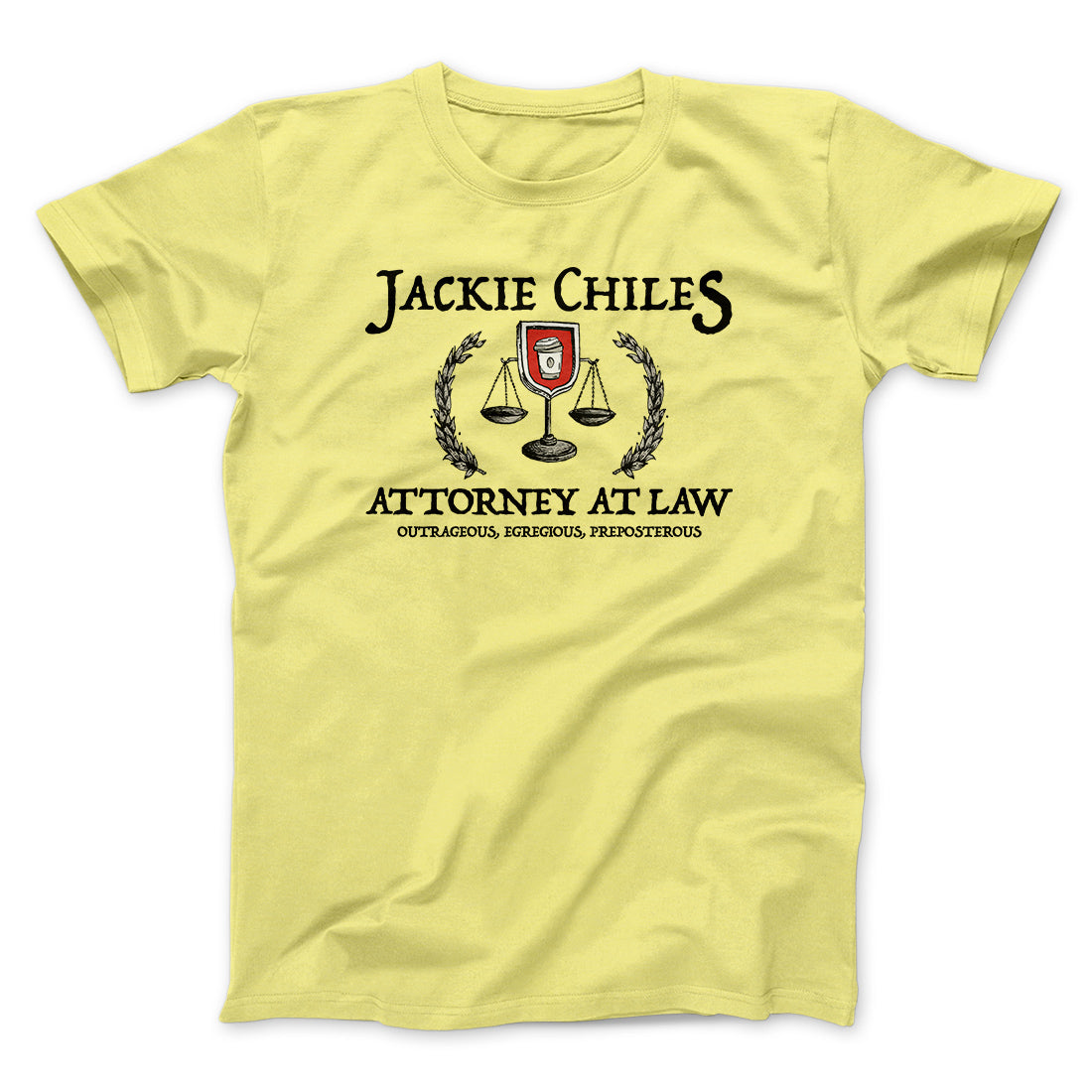Jackie Chiles Attorney At Law Men/Unisex T-Shirt Yellow | Funny Shirt from Famous In Real Life