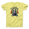 I Love Purrades Men/Unisex T-Shirt Maize Yellow | Funny Shirt from Famous In Real Life
