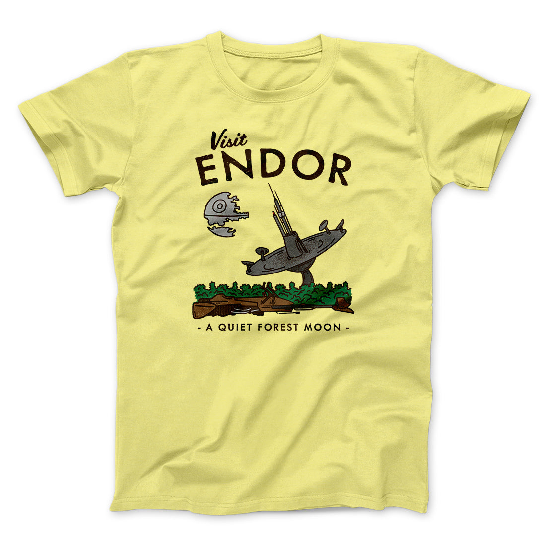 Visit Endor Funny Movie Men/Unisex T-Shirt | Funny Shirt from Famous In Real Life