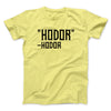 Hodor Men/Unisex T-Shirt Maize Yellow | Funny Shirt from Famous In Real Life