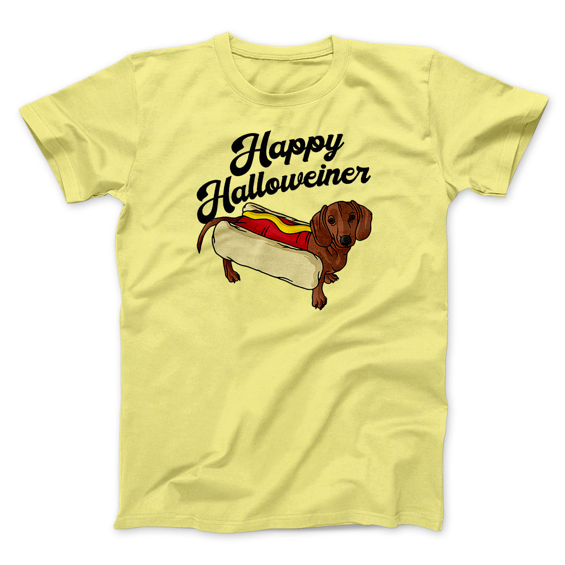 Happy Hallowiener Men/Unisex T-Shirt | Funny Shirt from Famous In Real Life