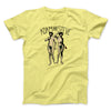 Adam and Steve Men/Unisex T-Shirt Yellow | Funny Shirt from Famous In Real Life