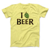 I Hop Craft Beer Men/Unisex T-Shirt Maize Yellow | Funny Shirt from Famous In Real Life