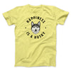 Happiness Is A Husky Men/Unisex T-Shirt Maize Yellow | Funny Shirt from Famous In Real Life