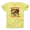 Happy Camper Men/Unisex T-Shirt Maize Yellow | Funny Shirt from Famous In Real Life