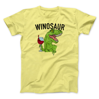 Winosaur Funny Men/Unisex T-Shirt Maize Yellow | Funny Shirt from Famous In Real Life