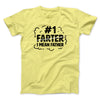 #1 Farter I Mean Father Men/Unisex T-Shirt Maize Yellow | Funny Shirt from Famous In Real Life