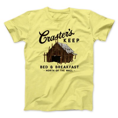 Craster's Keep Men/Unisex T-Shirt Maize Yellow | Funny Shirt from Famous In Real Life