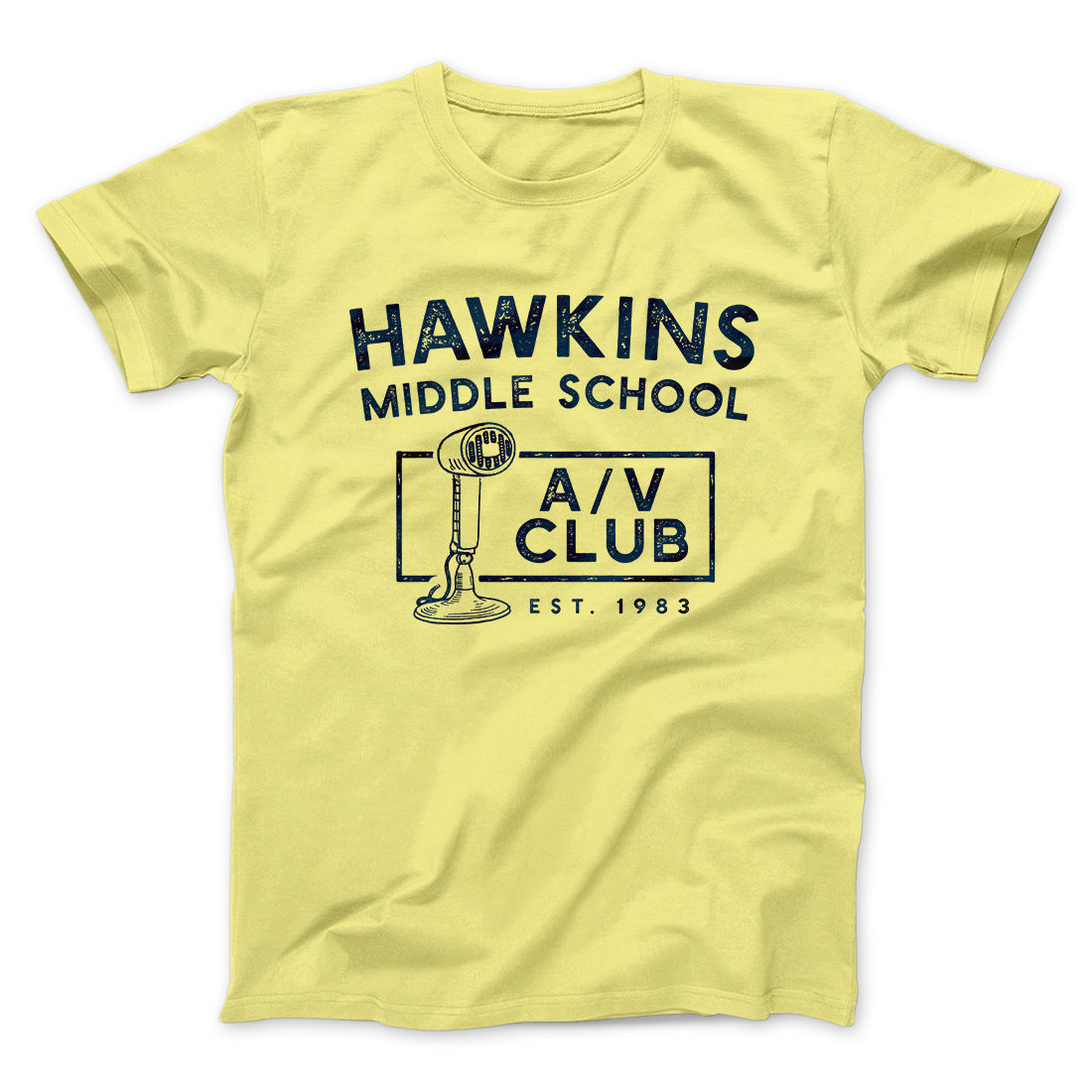 Hawkins Middle School A/V Club Men/Unisex T-Shirt | Funny Shirt from Famous In Real Life