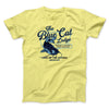 Blue Cat Lodge Funny Movie Men/Unisex T-Shirt Maize Yellow | Funny Shirt from Famous In Real Life
