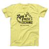 Rays Music Exchange Funny Movie Men/Unisex T-Shirt Maize Yellow | Funny Shirt from Famous In Real Life