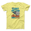Giant Meteor 2024 Men/Unisex T-Shirt Maize Yellow | Funny Shirt from Famous In Real Life