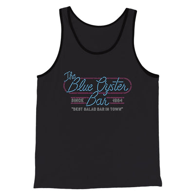 Blue Oyster Bar Funny Movie Men/Unisex Tank Top Dark Grey Heather/Black | Funny Shirt from Famous In Real Life
