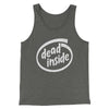 Dead Inside Men/Unisex Tank Top Deep Heather | Funny Shirt from Famous In Real Life