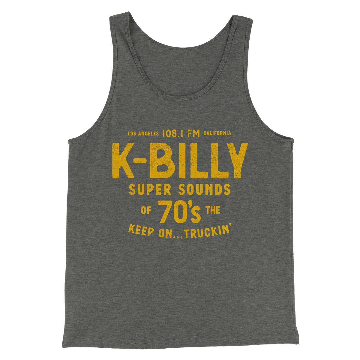 K-Billy Super Sounds Funny Movie Men/Unisex Tank Top Deep Heather | Funny Shirt from Famous In Real Life
