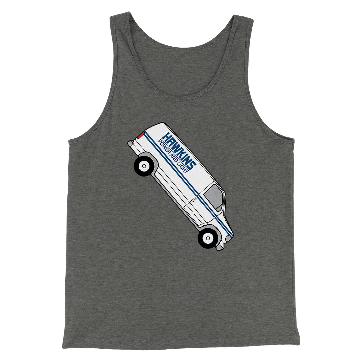 Hawkins Power and Light Van Men/Unisex Tank Top | Funny Shirt from Famous In Real Life