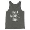 I'm A Mouse Costume Men/Unisex Tank Top Deep Heather | Funny Shirt from Famous In Real Life