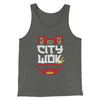 City Wok Men/Unisex Tank Top Deep Heather | Funny Shirt from Famous In Real Life