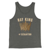 Hay King Funny Thanksgiving Men/Unisex Tank Top Grey TriBlend | Funny Shirt from Famous In Real Life