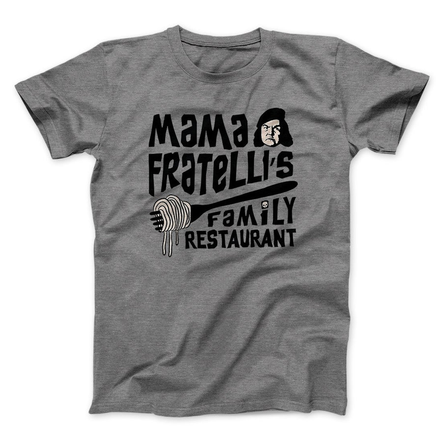Mama Fratelli's Family Restaurant Men/Unisex T-Shirt Deep Heather | Funny Shirt from Famous In Real Life