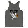 Give Pizza A Chance Men/Unisex Tank Deep Heather | Funny Shirt from Famous In Real Life