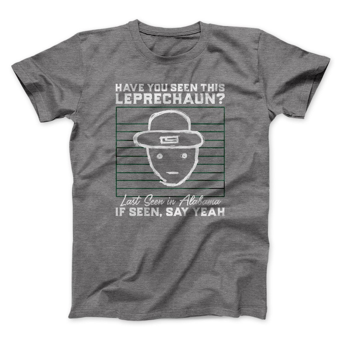 Alabama Leprechaun Amateur Sketch Men/Unisex T-Shirt | Funny Shirt from Famous In Real Life