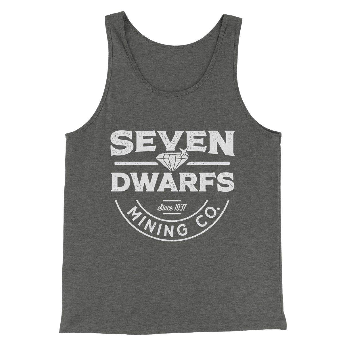 Seven Dwarfs Mining Co. Men/Unisex Tank Top Deep Heather | Funny Shirt from Famous In Real Life