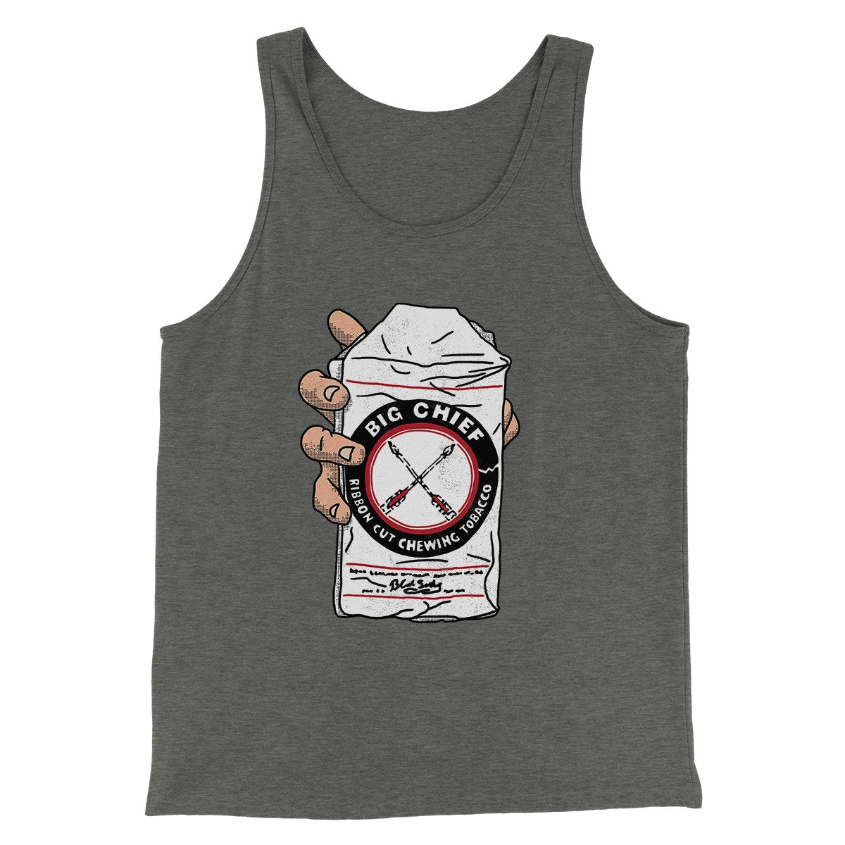 Big Chief Chew Funny Movie Men/Unisex Tank Top Deep Heather | Funny Shirt from Famous In Real Life