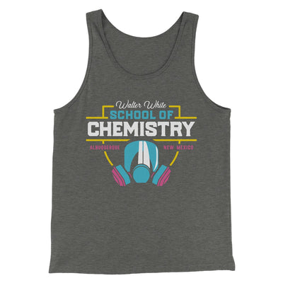 School of Chemistry Men/Unisex Tank Top Deep Heather | Funny Shirt from Famous In Real Life