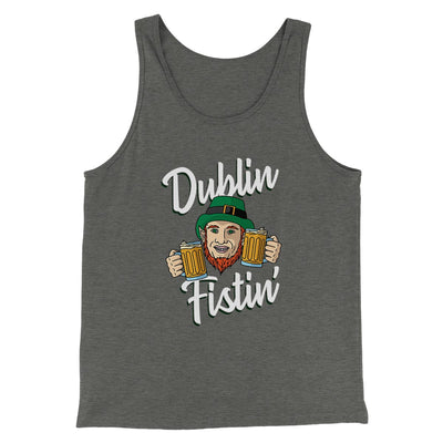 Dublin Fistin' Men/Unisex Tank Deep Heather | Funny Shirt from Famous In Real Life