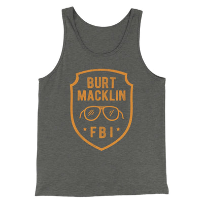 Burt Macklin FBI Men/Unisex Tank Top Deep Heather | Funny Shirt from Famous In Real Life