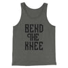 Bend The Knee Men/Unisex Tank Top Deep Heather | Funny Shirt from Famous In Real Life