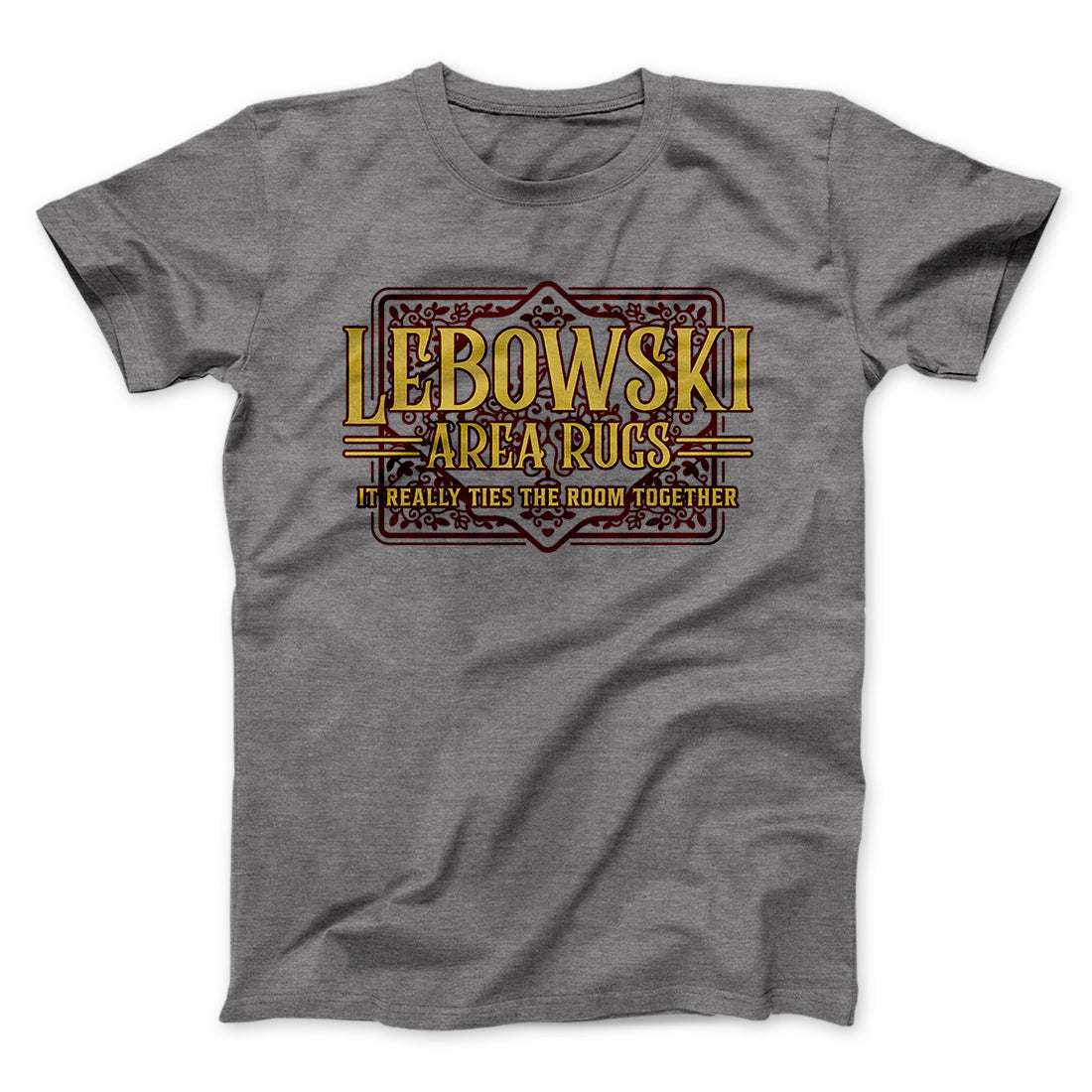 Lebowski Area Rugs Funny Movie Men/Unisex T-Shirt | Funny Shirt from Famous In Real Life