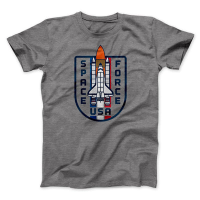 Space Force USA Men/Unisex T-Shirt Deep Heather | Funny Shirt from Famous In Real Life
