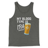 My Blood Type Is IPA Men/Unisex Tank Deep Heather | Funny Shirt from Famous In Real Life