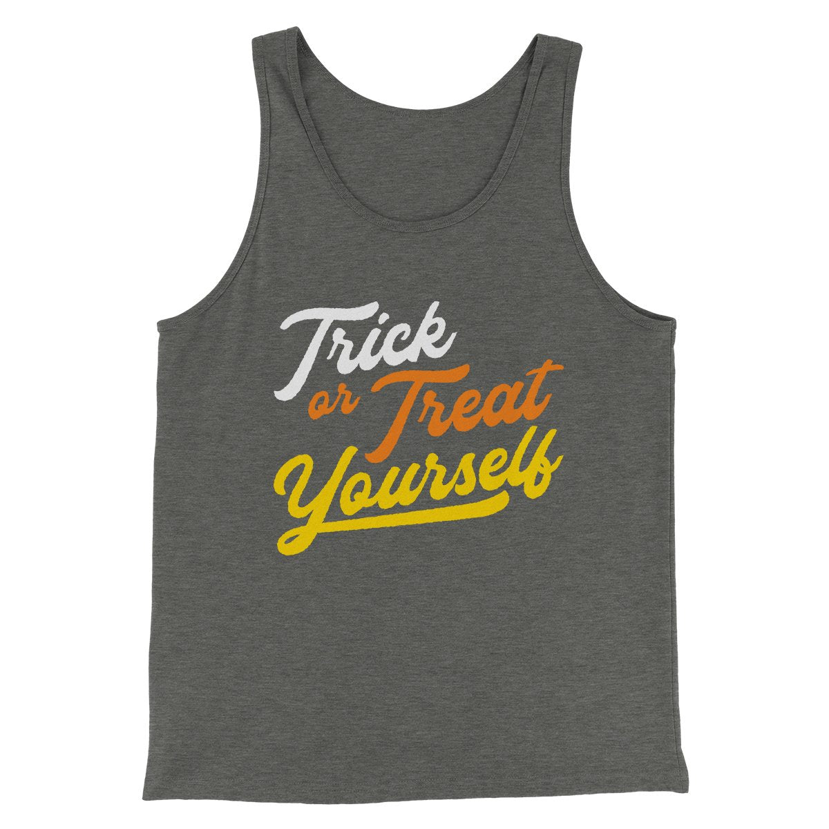 Trick Or Treat Yourself Men/Unisex Tank Top | Funny Shirt from Famous In Real Life