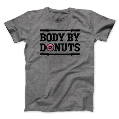 Body By Donuts Men/Unisex T-Shirt Deep Heather | Funny Shirt from Famous In Real Life