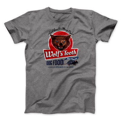 Wolf's Tooth Dog Food Funny Movie Men/Unisex T-Shirt Deep Heather | Funny Shirt from Famous In Real Life