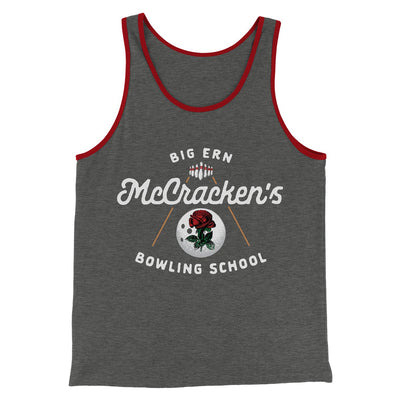 Big Ern McCracken's Bowling School Funny Movie Men/Unisex Tank Top Deep Heather/Red | Funny Shirt from Famous In Real Life