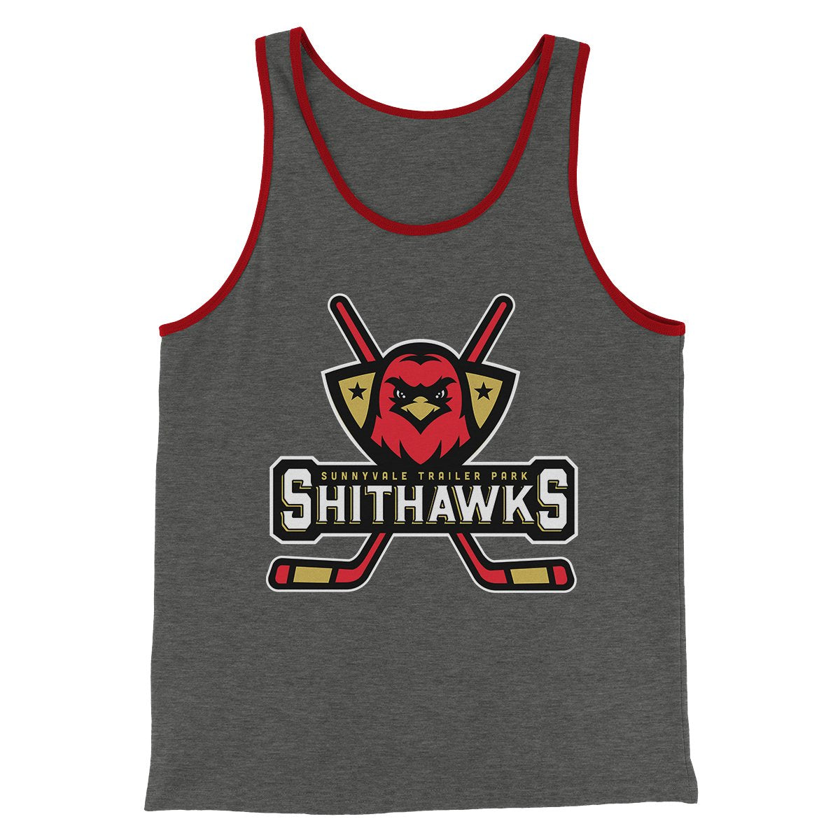 Sunnyvale Shithawks Men/Unisex Tank Top | Funny Shirt from Famous In Real Life