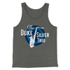 Duke Silver Trio Men/Unisex Tank Top Deep Heather | Funny Shirt from Famous In Real Life