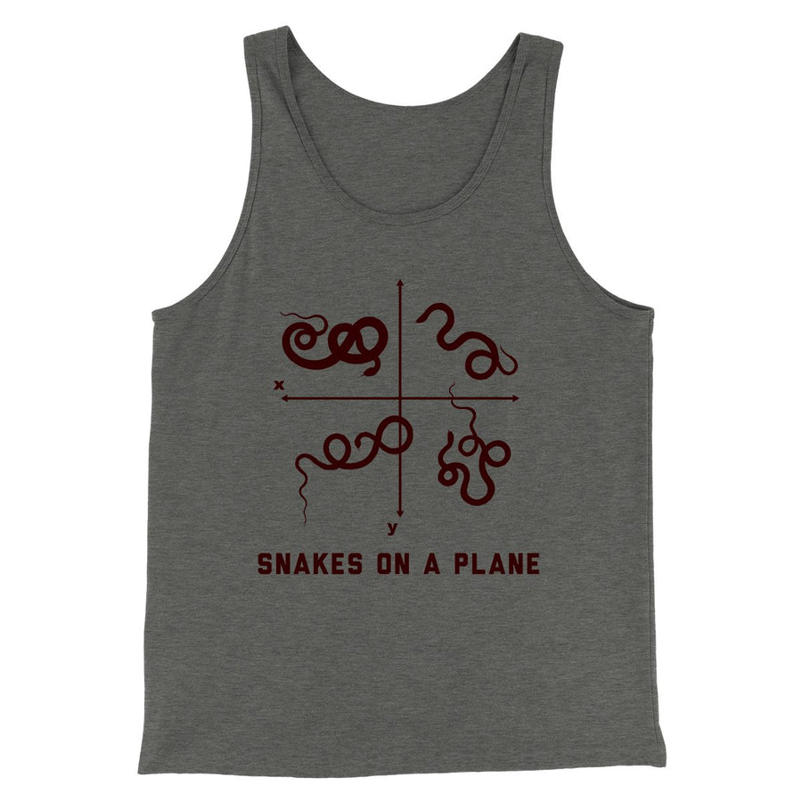 Snakes on a Plane Men/Unisex Tank Top | Funny Shirt from Famous In Real Life